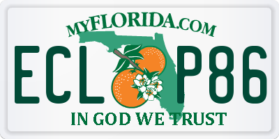 FL license plate ECLP86