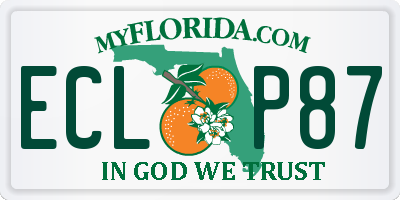FL license plate ECLP87