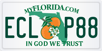 FL license plate ECLP88