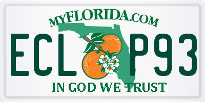 FL license plate ECLP93