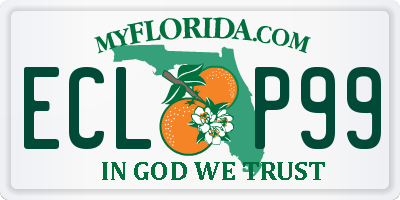FL license plate ECLP99