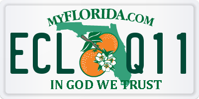 FL license plate ECLQ11