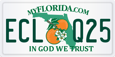 FL license plate ECLQ25