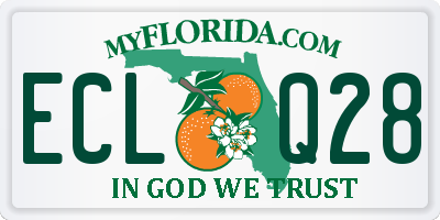 FL license plate ECLQ28