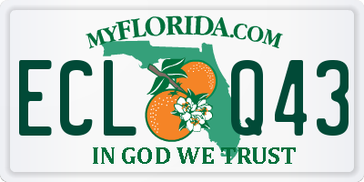 FL license plate ECLQ43
