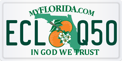 FL license plate ECLQ50