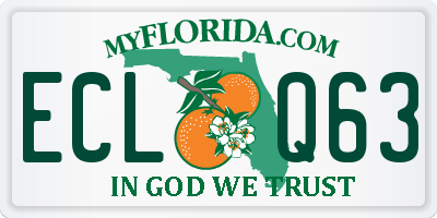 FL license plate ECLQ63