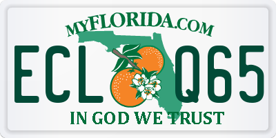 FL license plate ECLQ65