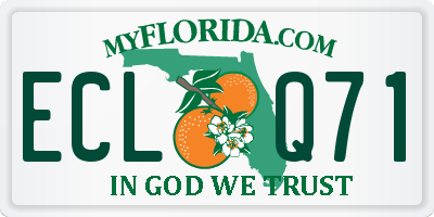FL license plate ECLQ71