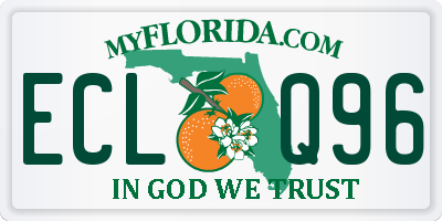 FL license plate ECLQ96