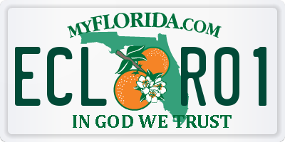 FL license plate ECLR01