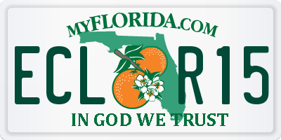 FL license plate ECLR15
