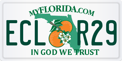 FL license plate ECLR29