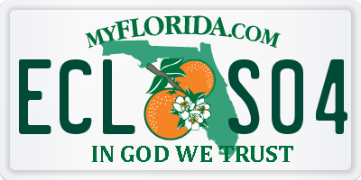 FL license plate ECLS04