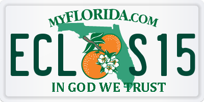 FL license plate ECLS15