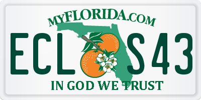 FL license plate ECLS43