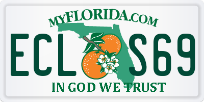 FL license plate ECLS69