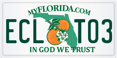 FL license plate ECLT03