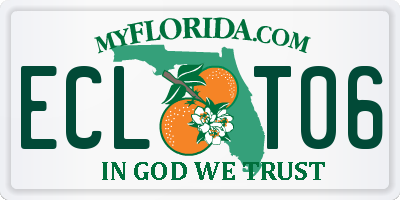 FL license plate ECLT06