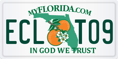 FL license plate ECLT09