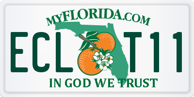 FL license plate ECLT11