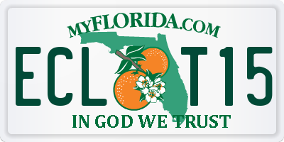 FL license plate ECLT15
