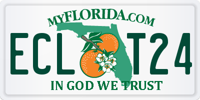 FL license plate ECLT24