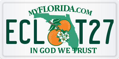 FL license plate ECLT27