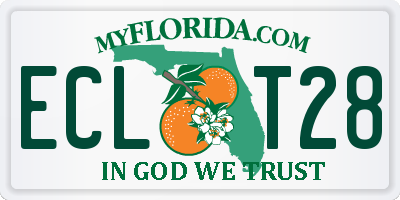 FL license plate ECLT28