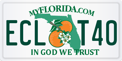 FL license plate ECLT40