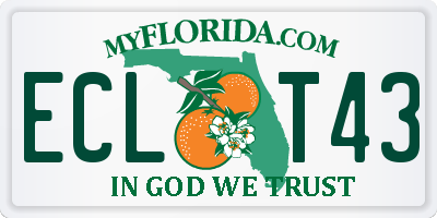 FL license plate ECLT43