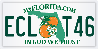 FL license plate ECLT46