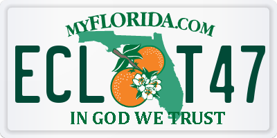 FL license plate ECLT47