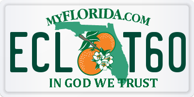 FL license plate ECLT60