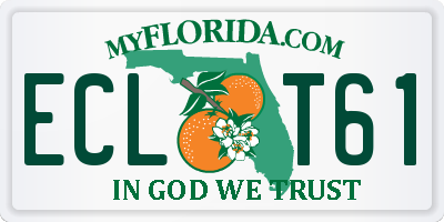 FL license plate ECLT61
