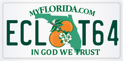 FL license plate ECLT64