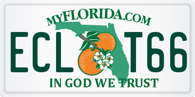FL license plate ECLT66