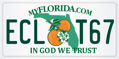 FL license plate ECLT67