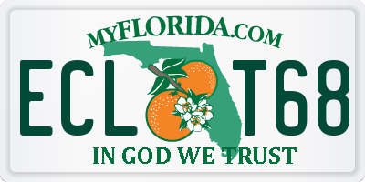 FL license plate ECLT68