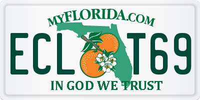 FL license plate ECLT69
