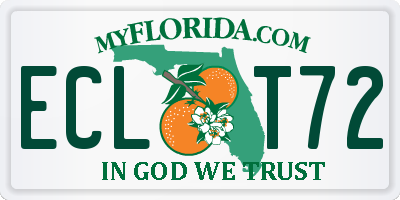 FL license plate ECLT72