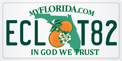 FL license plate ECLT82