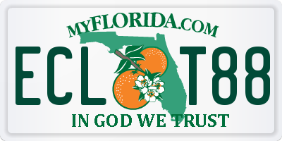 FL license plate ECLT88