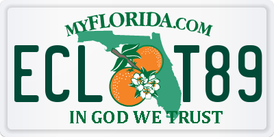 FL license plate ECLT89