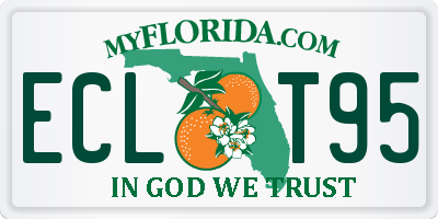 FL license plate ECLT95