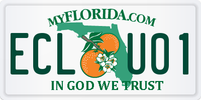 FL license plate ECLU01