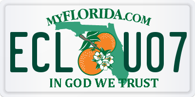 FL license plate ECLU07