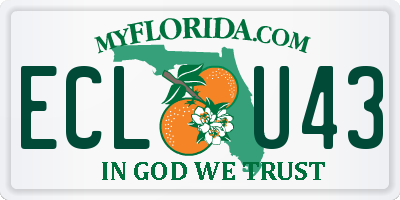 FL license plate ECLU43