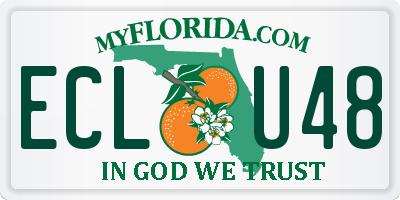 FL license plate ECLU48