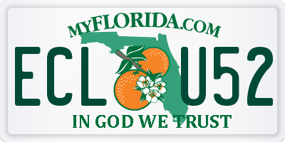 FL license plate ECLU52